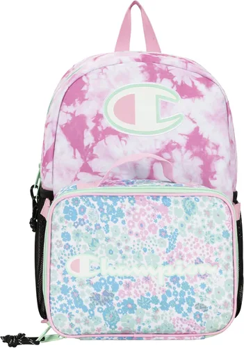 Miniatura 3 de Champion Combo de mochila y almuerzo para jóvenes, Caramelo rosaAzul Aruba