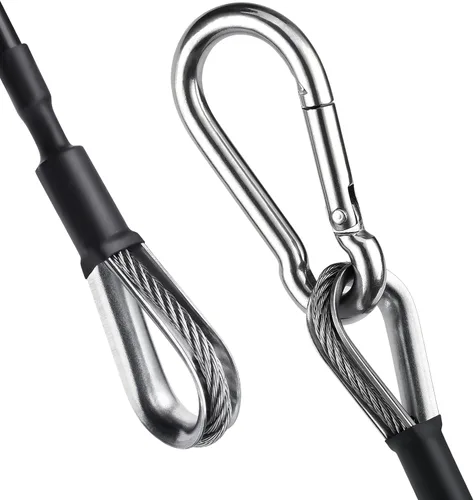 Miniatura 6 de TOBWOLF Gym Cable Extension, Fitness Extension Rope Attachment Compatible with Home Gym Accessories Thick 0.2", Replacement Gym Cable Machine