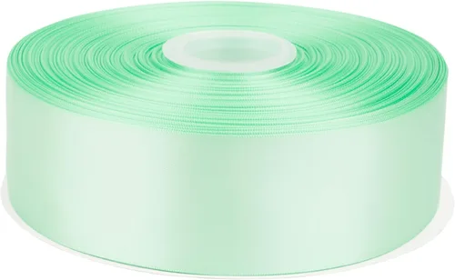 Miniatura 110 de Cinta de satén de doble cara de 1-1/2 pulgadas x 100 yardas, cinta de poliéster negra para envolver regalos, decoración de boda, arreglos florales