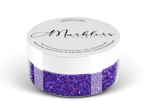 Miniatura 111 de MARBLERS Brillantina de forma gruesa de grado cosmético [estrella] 0.11 onzas (0.11 oz) Escamas No tóxica Vegana Libre de crueldad animal