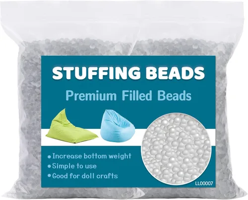 Miniatura 11 de Jmuiiu Cuentas de relleno prémium de 3.52 onzas, relleno para animales de peluche, cuentas rellenas con peso, bolitas de polietileno para bolsas