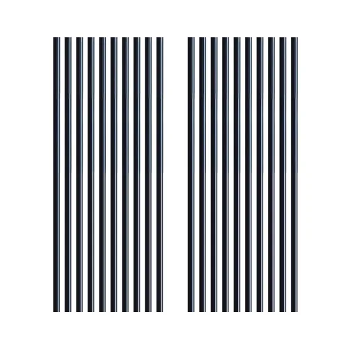 20 varillas acrílicas de 5/32 x 12 pulgadas, varillas de plástico redondas negras, varillas de copolímero de acetal negro opaco de tolerancia