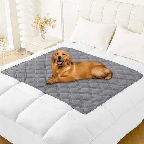 Miniatura 88 de Smiry Funda Impermeable para Cama de Perro, Manta Suave Reversible para Mascotas, Lavable a Prueba de Fugas para Gatos y Perros, Funda para Sofá