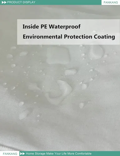 Miniatura 7 de Canasto plegable para almacenamiento con revestimiento de polietileno impermeable, tamaño grande cesto de lona para cuarto del bebé, lavandería