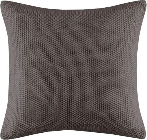 Miniatura 23 de Ink+Ivy Bree - Funda de almohada de punto de textura suave, funda decorativa europea, diseño de estilo de vida de cabaña para sofá, cama, sala