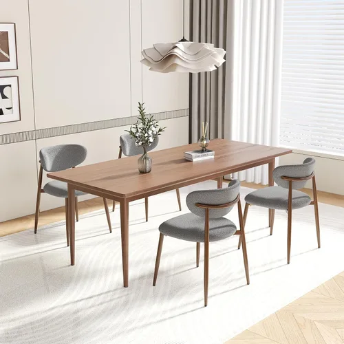 Miniatura 17 de MALOL Juego de 2 sillas de comedor, sillas de cocina con respaldo curvado con patas de metal y almohadillas antideslizantes, silla de comedor