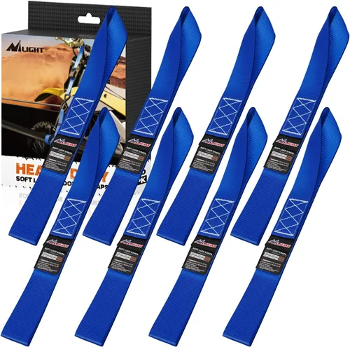 Miniatura 13 de Nilight Soft Loop - Correas de amarre de motocicleta de 1.7 x 17 pulgadas, resistentes, 12,000 libras, resistencia máxima a la rotura para asegurar