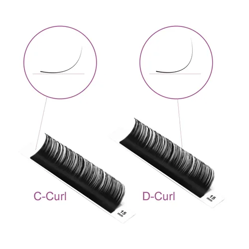 Miniatura 5 de Extensiones de pestañas individuales de 0.003 in, rizo D, volumen clásico, suministros de 0.315 in de longitud, extensiones de pestañas individuales