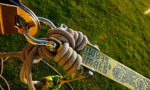 Miniatura 3 de Gibbon Slackline Shackle - Soporte Slackline para anclaje - Accesorio de línea floja para líneas largas y tricklines - Accesorios para tu kit