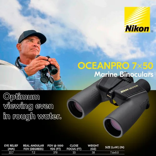 Miniatura 6 de Nikon 7440 OceanPro - Binoculares impermeables de 7 x 50, color negro