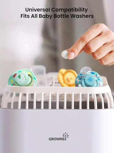 Miniatura 3 de GROWNSY Tabletas detergentes para lavar botellas, fórmula enzimática a base de plantas, elimina los residuos de leche y el olor, seguro