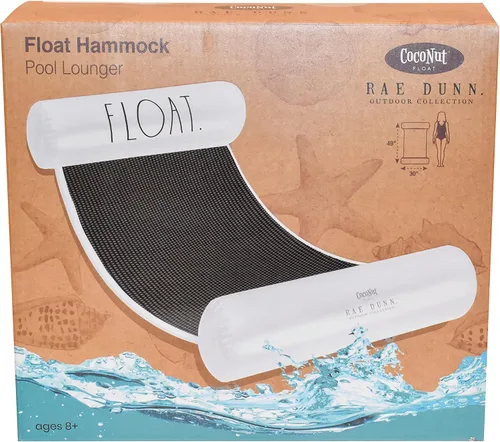 Miniatura 5 de Rae Dunn x CocoNut Float - Flotador de hamaca para adultos, tamaño adulto, inflable, flotador de silla de montar y silla de descanso, versátil
