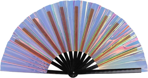 Miniatura 18 de Paquete de 4 ventiladores de mano plegables grandes para mujeres/hombres, ventilador chino de Kung Fu de mano, abanicos plegables decorativos
