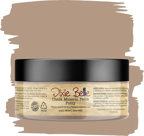 Miniatura 286 de Dixie Belle Paint Company - Pintura con acabado de tiza para muebles, color negro (Caviar), 1 galón, 128 fl oz, pintura mineral color rosa intenso