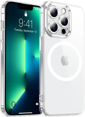 Miniatura 27 de Red2Fire Funda magnética para iPhone 13 Pro Max, protección completa mejorada de la cámara, compatible con MagSafe, funda protectora translúcida