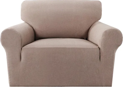 Miniatura 28 de MeilleMaison Funda elástica para silla reclinable, funda para sofá de 1 pieza con parte inferior elástica, lavable, protector de muebles Negro
