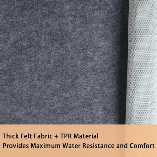Miniatura 5 de Almohadilla de alfombra 100% impermeable, tapete de área extra grande de 6 x 9 pies, antideslizante, para todos los pisos y acabados, almohadilla