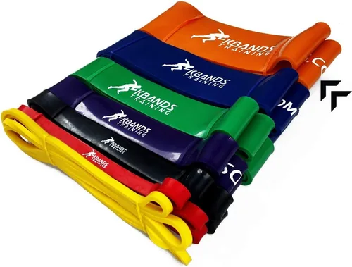 Miniatura 9 de Kbands Training Bandas balísticas - Bandas de dominadas asistidas por fuerza, bandas de ejercicio de levantamiento de potencia, deportes y fitness