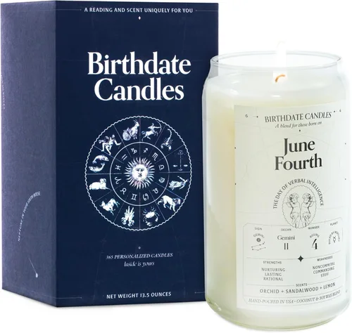 Miniatura 228 de Velas con fecha de nacimiento, 28 de octubre, velas perfumadas del zodiaco de Escorpio, regalo de cumpleaños, aroma a bergamota, canela y caoba