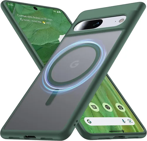 Miniatura 10 de para Google Pixel 7 Pro Funda con MagSafe [Patas ajustables] [Carga mientras está de pie] [Protección militar a prueba de golpes] Funda de silicona