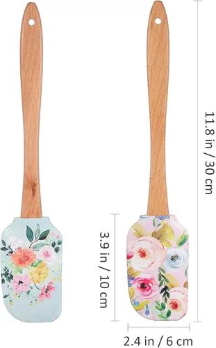 Miniatura 2 de 2 espátulas de crema para tartas, raspadores de silicona para tartas, accesorios para raspadores de mantequilla, espátulas para hornear para cocina