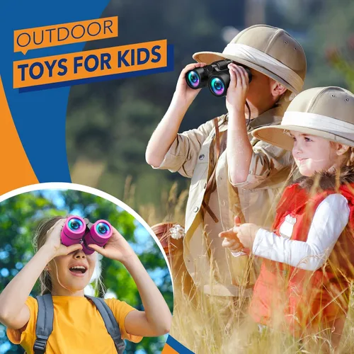 Miniatura 3 de Juguetes para niños de 3 a 8 años: prismáticos para niños con manual de observación de aves 4 5 6 7 8 años niños niñas regalos de Navidad