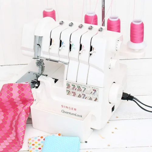 Miniatura 6 de Hilo elástico lanudo de Threadart para serger - Bobinas de 1000 m - Hilo de nailon para traje de baño, lencería, tejidos - Negro - Color 9228