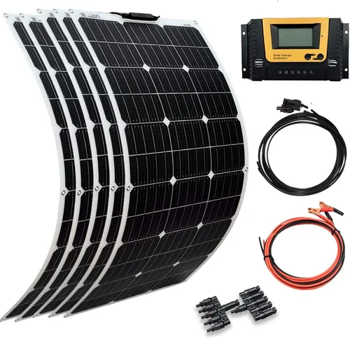 Miniatura 11 de XINPUGUANG Kit de sistema de panel solar de 12 V 200 W, panel solar flexible de 100 W, cargador de batería monocristalino con cable de extensión