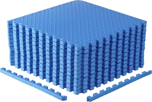 Miniatura 16 de CAP Puzzle Exercise Mats 1” Thick EVA Interlocking Foam Tiles for Home Gym Flooring Multiple Options Diamond - Negro