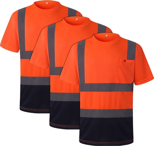 Miniatura 5 de JKSafety Camiseta de Seguridad Reflectante de Alta Visibilidad para Construcción y Trabajo Diario Camisetas Reflectantes para Hombres y Mujeres