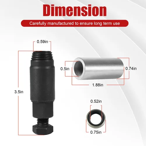 Miniatura 5 de Sustituye al instalador removedor de sellos de palanca de cambios de transmisión GM compatible con GM Turbo 300 350 400 425 475 700-R4 4L60 incluye