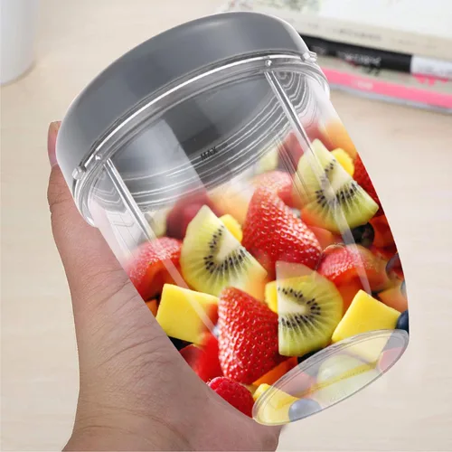 Miniatura 6 de Vasos de licuadora de repuesto para licuadora Nutribullet de 18 onzas con tapa, compatible con Nutribullet 600 W 900 W licuadora exprimidor