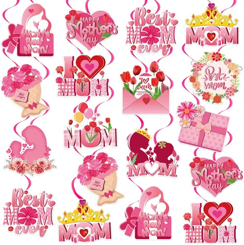 Miniatura 15 de 40 decoraciones de remolinos colgantes de Pascua, huevos de Pascua, remolinos colgantes para techo, decoraciones de papel de aluminio