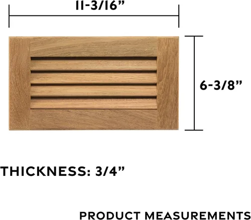 Miniatura 2 de Whitecap Teak Inserto con listones para recorte, 5 3/8 x 10 3/16