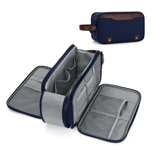 Miniatura 12 de Bolsa de aseo Wedama para hombres, bolsa de aseo colgante de viaje para viajes de negocios, natación, camping, Negro, M, Classic