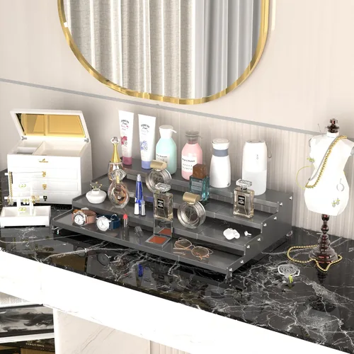 Miniatura 4 de Jojocross Organizador de especias expandible de 4 niveles para gabinete de cocina, diseño moderno y estante de almacenamiento antideslizante que 1