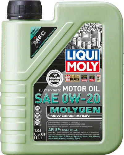 Miniatura 6 de Liqui Moly Molygen New Generation SAE 0W-20 5 litros Aceite de motor totalmente sintético SKU: 20438