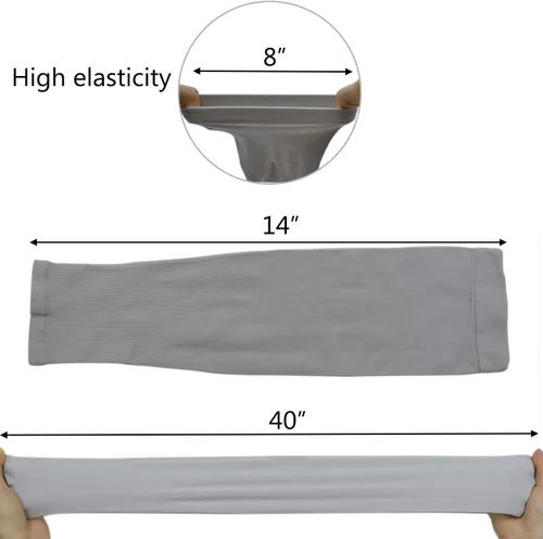 Miniatura 4 de LiXiongBao 4 pares de mangas de protección solar UV, UPF 50 manga de compresión deportiva refrescante para mujeres, hombres y adolescentes, suave