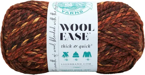 Miniatura 77 de Lion Brand Yarn - Ovillo de lana Wool-Ease Thick & Quick color fuerza aérea