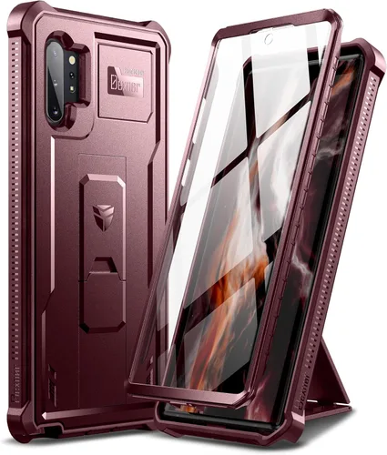 Miniatura 10 de Dexnor Funda para Samsung Galaxy Note 10+ Plus, [Protector de Pantalla y Soporte Integrados] Protección de Grado Militar Pesado a Prueba de Golpes