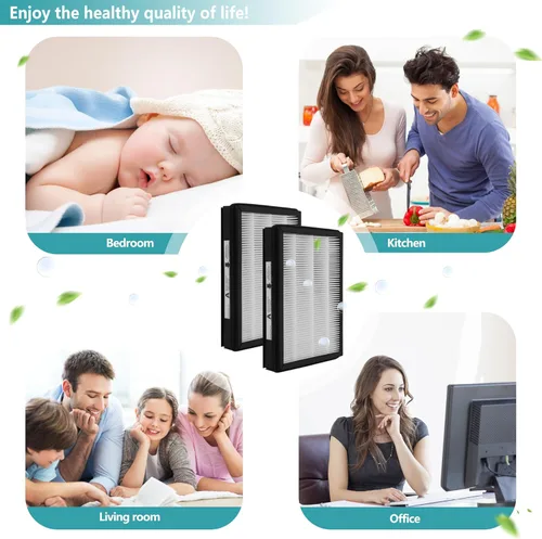 Miniatura 5 de Filtro de repuesto de tamaño A, compatible con dispositivos Filtrete FAP-C01-A e Idylis AC-2119, IAP-40-140, IAP-10-150, eliminación de olores