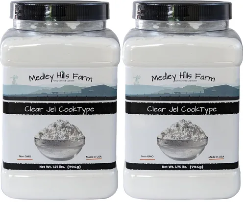 Miniatura 6 de Clear Jel de Medley Hills Farm 1.75 libras en recipiente reutilizable, gran gelatina transparente para enlatar pastel de relleno, sin gluten, sin