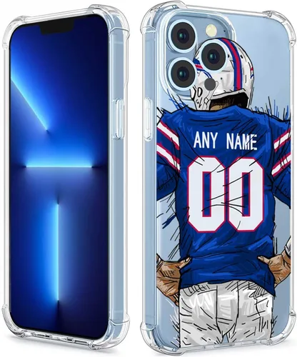 Miniatura 24 de Funda protectora personalizada con nombre y números para iPhone 15, 14, 13, 12, 11 Xs Max XR 8 7 6 Plus 11 Pro Mini, delgada, a prueba de golpes