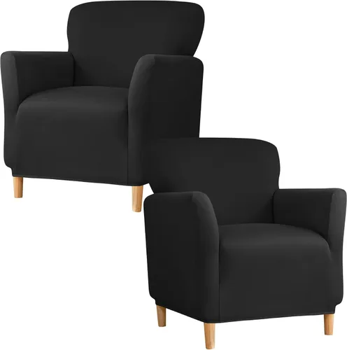 Miniatura 76 de Fundas de jacquard para sillón de banquete, fundas suaves para sillón, fundas elásticas de 1 pieza para sala de estar, funda antideslizante