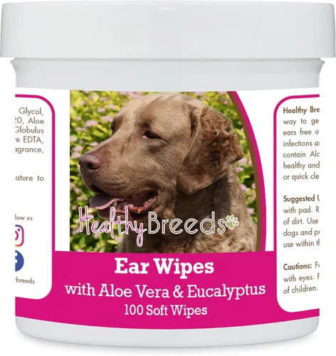 Miniatura 17 de Healthy Breeds Pastor alemán, silla de montar, toallitas de limpieza de oídos con aloe y eucalipto para perros, 100