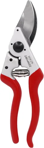 Zenport Podadora profesional ergonómica QZ408, tijeras de podar de jardín de 8.25 pulgadas, capacidad de corte de 1 pulgada, mango de aluminio
