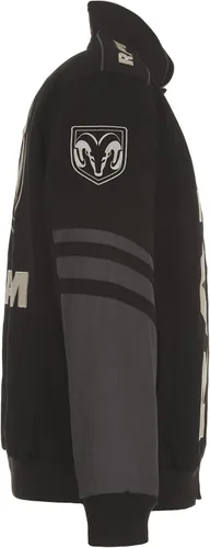Miniatura 3 de JH DESIGN GROUP Chaqueta Dodge RAM para hombre, un abrigo de sarga clásico bordado
