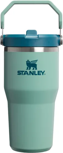 Miniatura 69 de Stanley IceFlow - Vaso con pajilla abatible con asa, de 20 onzas, tapa giratoria y popote abatible, botella de agua resistente a fugas, acero