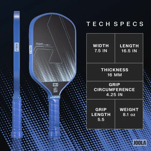 Miniatura 5 de JOOLA Ben Johns CAS 16mm Carbon Fiber Pickleball Paddle - CAS Surface Tech - Control & Power Paddle - USAP Approved - Aero Curve - Feel-Tec Pure