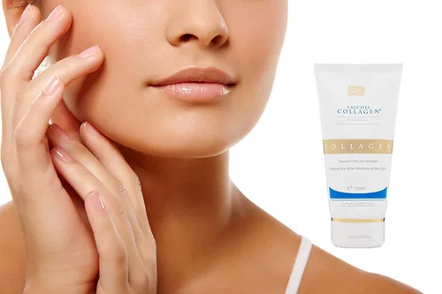 Miniatura 8 de Crema SALCOLL para manos con colágeno, crema para manos anti-edad hipoalergénico con colágeno natural potente, ayuda a la hidratación de la piel